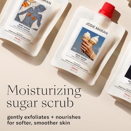 Josie Maran Always Nude Sugar & Argan Oil Exfoliante Corporal, Viajes, 2 onzas en peso