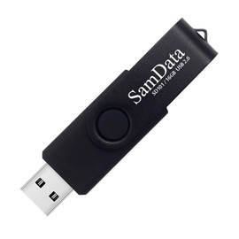 SamData 16GB USB Flash Drives 2 Pack 16GB Thumb Drives Memory Stick Jump Drive with LED Light for Storage and Backup (2 Colors: Black Blue)