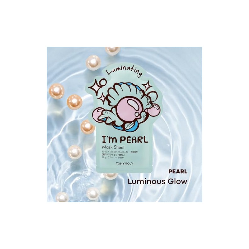 TONYMOLY I’m Pearl Luminating Sheet Mask – Korean Hydrating &