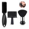 Cepillo De Limpieza De Cabello Para Barberos Negro