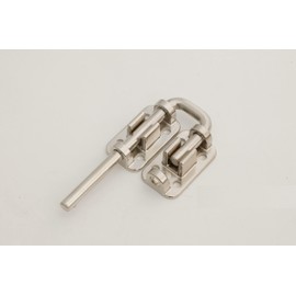 Patio Door Latch - Safe and Secure Drop-in Lock for Your Sliding Glass Doors, Patio Door Security Latch (Made in The USA) (Extra Wide, Nickel Plated)