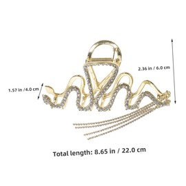 Baluue 2pcs Snake Hair Clip Tassel Chains Non- Fashionable Hair Accessories for Women and Elegant Design for Everyday Use