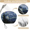 BHAHB 2 PCS Shower Cap Reusable Waterproof Double Layer Elastic