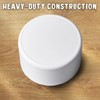 PVC Sch 40 End Cap SOC Solvent Weld, White, 1/2",