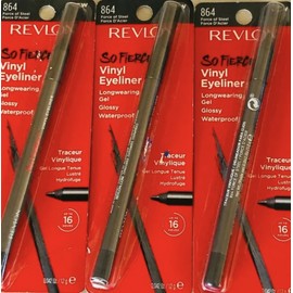 REVLON So Fierce Vinyl Eyeliner 864 Force of Steel New  Sealed Lot Of 3