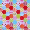 Riley Blake Designs BonEful Fabric FQ Cotton Flannel Quilt White