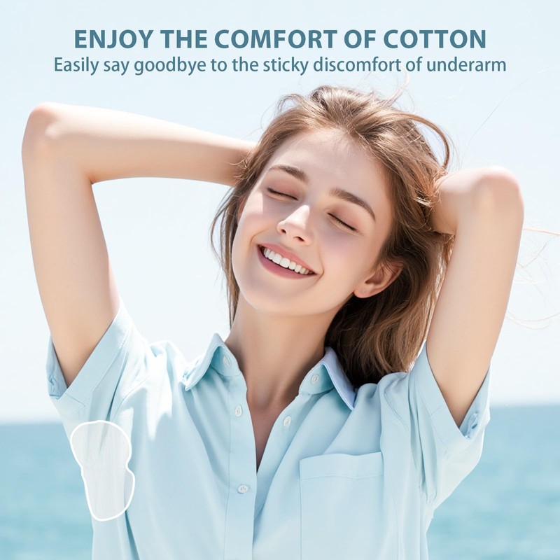 Armpit Sweat Pads for Women & Men, Disposable Underarm Pads
