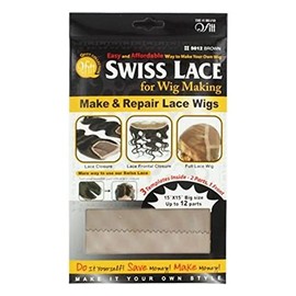 Qfitt Make & Repair Lace Wigs Swiss Lace For Wig Making #5012 - Brown