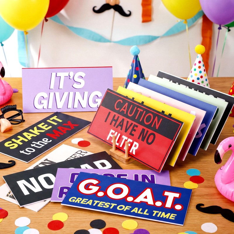 Beeveer 24 Designs Fun Photo Booth Props Sign Photoshoot Accessoires