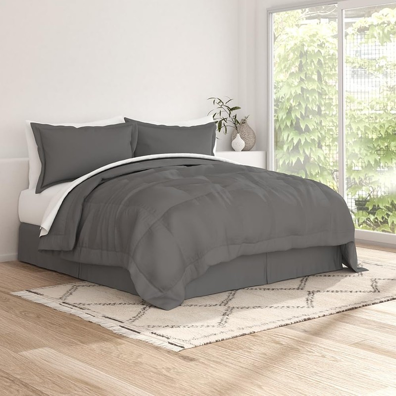 LINENS & HUTCH 8-Piece Down-Alternative Comforter Set
