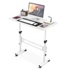 Small Standing Desk Adjustable Height, Mobile Stand Up Desk with