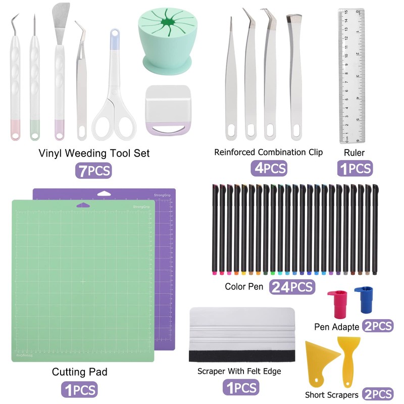 YGboost Ultimate Accessory Bundle for Cricut Maker & Explore Air: