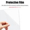 DRERIO 4 pcs ABS Plastic Sheets Boards 1.5mm White Plastic