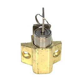 WRS 1-1/4" Keyed Security Bolt Lock - Brass