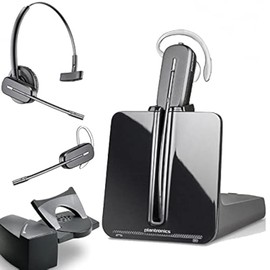 Plantronics CS540 Wireless Headset with Savi HL10 Straight Plug Lifter (Renewed)