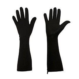 Foxgloves Elle Grip Gloves (Crow Black, Large)