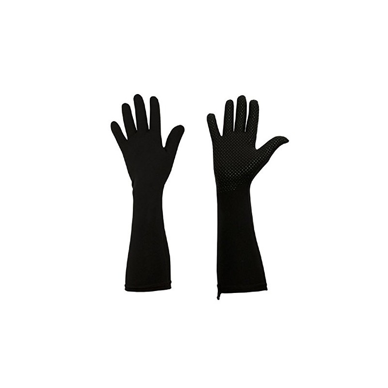 Foxgloves Elle Grip Gloves (Crow Black, Large)