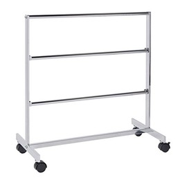 SSWBasics Chrome Storage Clothing Rack with Hanger Bars - 3 Bars for Rack Included