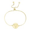 GEMISTRY 14k Gold Over Brass Capricorn Zodiac Crystal Bracelet with
