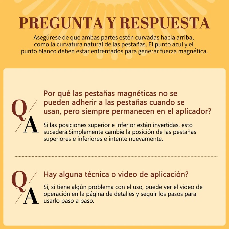 Kit De Pestañas Magnéticas Con Aplicador D Curl Durable