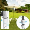Inground Umbrella Base/Stand,Aluminum Alloy Outdoor Umbrella Stand,Heavy Duty Umbrella Holder