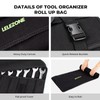 LELEZONE Wrench Roll Up Pouch, 19+1 Pockets Utility Roll, Portable