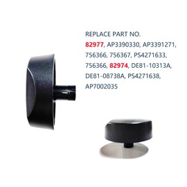 ARYEIELLSOW 82977 Cooktop Burner knob AP3390330, PS4271638 Control knob DE81-08738A(2 Packs)