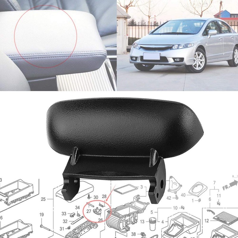 Suuonee Car Armrest Lock, New Armrest Cover Lock Center Console