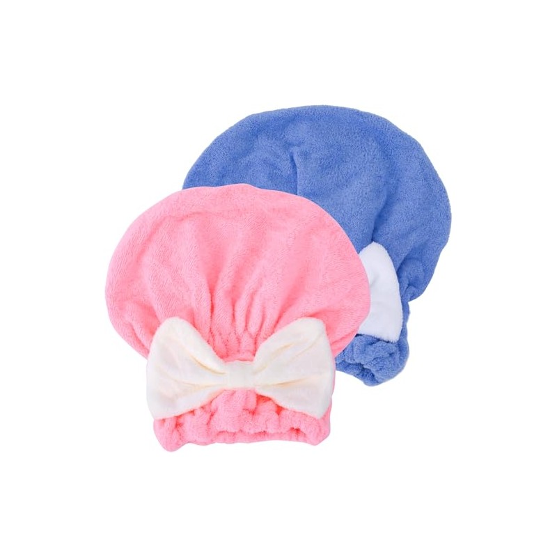 2 toallas de pelo para mujer, gorras de microfibra suave