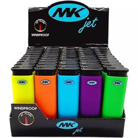 MK JET Torch Lighter Windproof Adjustable Flame Refillable -W/50 COUNT DISPLAY!!