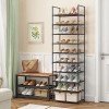 Unbranded For Bathroom Bedroom Living Room Shoe Rack Tall Metal