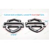 Custom 2Pcs Set Chrome Black Double Layer Harley CVO Custom