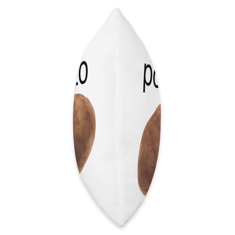 Peekaboo Potato Throw Pillow, 16x16, Multicolor