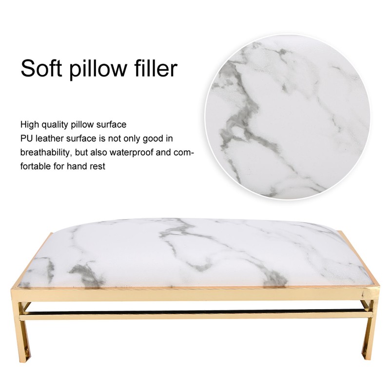 Nail Art Hand Pillow PU Leather Manicure Arm Rest Cushion