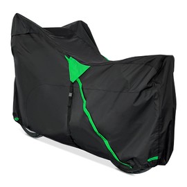 XYZCTEM Premium Motorcycle Cover Waterproof All Weather Weatherproof UV Sun Protection Snow Dust Storm High Heat Resistant Durable Lock-Holes & Side Zip & Storage Bag Fits up to 96" Motors