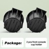 2 PCS Front Console Cup Holder with Flow Through Console