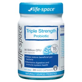 Life-Space Triple-Strength Probiotic Capsules - 96 Billion CFU - 15 Strains, 30 count
