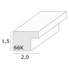 Deknudt Frames S66KF2 P1 18x24 Photoframe black wood