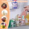 NAROSEBE Fridge Organiser 16 Pieces Fridge Divider Side Door Storage