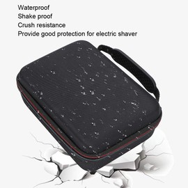fosa1 Bolso de Almacenamiento para recortador de Cabello, Estuche para Bolsa de Afeitar Resistente al Agua Estuche de Almacenamiento de Estuche rígido EVA para Braun MGK3020/3060/3080(GC-0093)