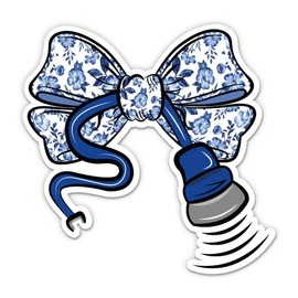 Sonographer Coquette Bow Sticker - for Water Bottle Phone Car Tumbler Laptop - Ultrasound Tech Decal - Waterproof Vinyl - 3"