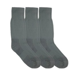 Jefferies Socks Mens Military Blister Guard Mohair Wool Combat Boot Crew Socks 3 Pair Pack (Sock:10-13/Shoe:9-12, Foliage Green)