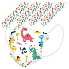 Lovelyangs 4-Layer 3D Mask for Toddlers Small, Pack of 10, 3 Packs, F7 Dinosaur / 러블리앙즈 4겹 입체 마스크 유아용 소형, 10개입, 3개, F7공룡