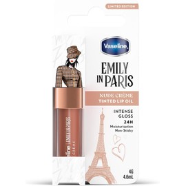 Emily in Paris Vaseline - Bálsamo Labial Líquido Color Nude (3.5 g), Humectación hasta por 24 horas, Nude Creme