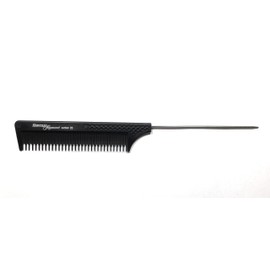 Hercules Sägemann HS C22 Carbon 22 Professional Needle Backing Comb Anthracite (Antistatic) Ergo Carbon Comb Changing Teeth 1/1, 8.75 Inch Comb Needle Backing Comb with Stainless Steel Needle (22a)
