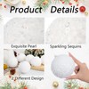 6pcs 3.94" Christmas Ball Ornaments Glitter Sequin Foam Ball Shatterproof