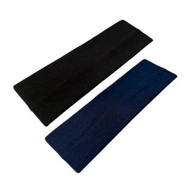 WESTEND CHOICE 7cm Wide Headbands 2 Pack Plain Stretchy Hairband Unisex Kylie Headband Bandeau Gym Exercise Headbands for Women & Men Soft Yoga Head Band (Mixed set 7)