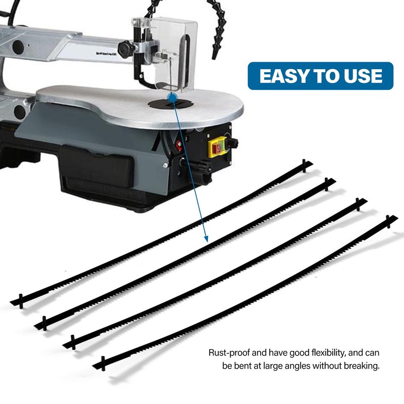 VooGenzek 20 PCS Scroll Saw Blades Set, 20 Teeth Carbon