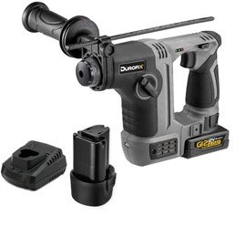 Durofix RY1204-P2 G12 Series 12V Cordless Compact Rotary Hammer Drill Kit with 2 Batteries & Charger, 1.3J Impact Energy