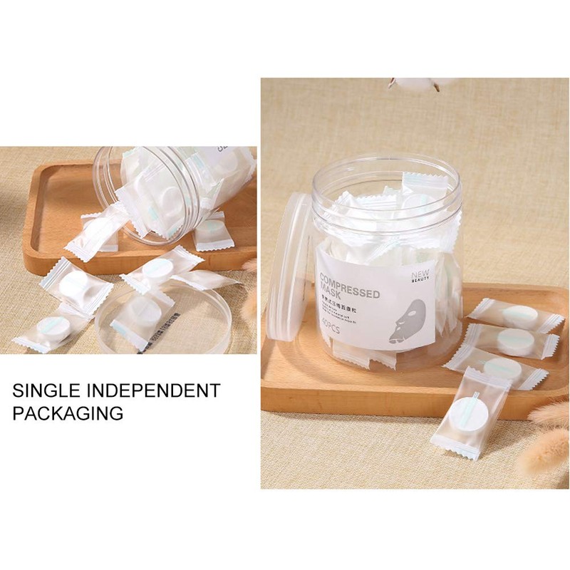 Compressed Face Mask Pack of 40 Face Care Paper DIY